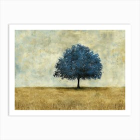 Blue Tree 1 Art Print