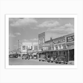 Main Street, West, Texas By Russell Lee Art Print