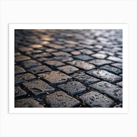 Cobblestones At Dusk Art Print