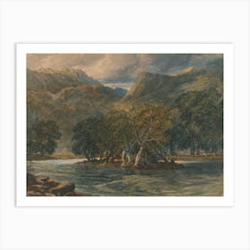 On The Conway River, North Wales, David Cox Art Print