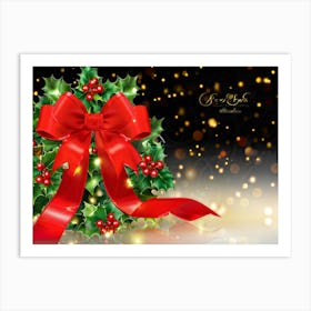 Christmas Wreath 5 Art Print