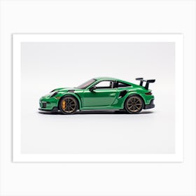 Toy Car Porsche 911 Gt3 Rs Green Art Print