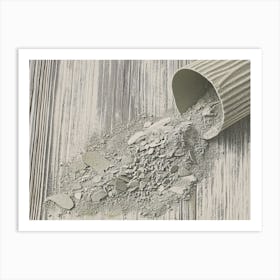 Grey Cement Art Print