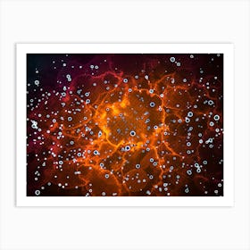 Abstraction Is A Big Explosion Art Print