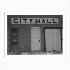 Untitled Photo, Possibly Related To Detail Of City Hall, Forgan, Oklahoma, Forgan Is A Ghost Dust Town And The C Art Print