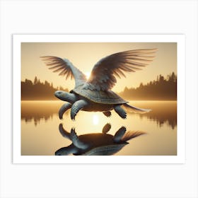 Flying Turtledove Art Print