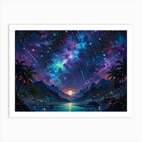 Night Sky With Stars 11 Art Print