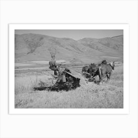 Fsa (Farm Security Administration) Cooperative Binder In Action, Mantua, Utah By Russell Lee Art Print