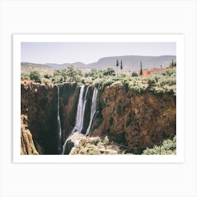 Waterfall Morocco Art Print