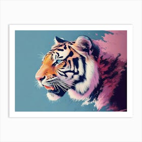 Tiger Animal Abstract 5 Art Print