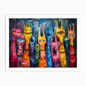 Weird People Art Print