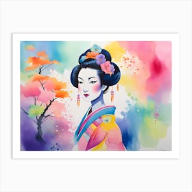 Geisha 55 Art Print