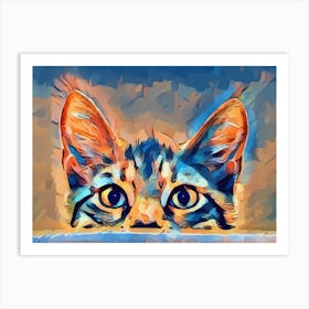 Cat Painting 2 Art Print