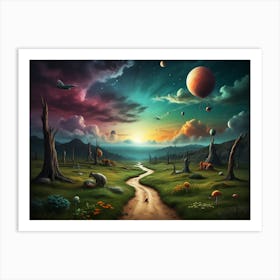 Landscape Painting 1 Art Print