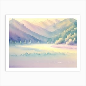 A Glacial Embrace: Winter Landscape 2 Art Print