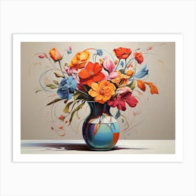 Flowers In A Vase 19 Art Print