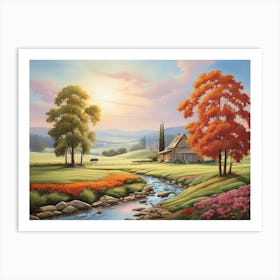 Autumn In The Countryside Art Print