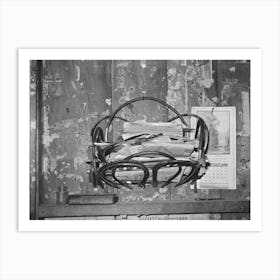 Magazine Rack In Home Of Fsa (Farm Security Administration) Client Who Will Move Onto Transylvania Project Art Print