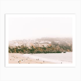 Pastel Beach Scene Art Print