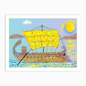 Sailor'S Boat Art Print