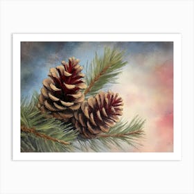 Pine Cones 1 Art Print