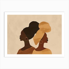 Two African Women 1 Art Print