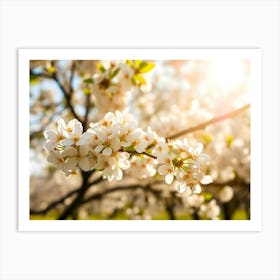 Blossoming Cherry Tree 2 Art Print