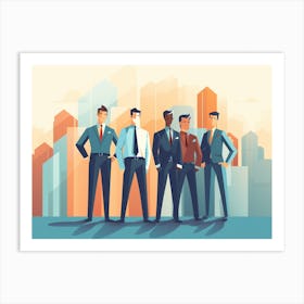 Group Of Businessmen 2 Art Print