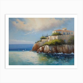 Greek Island Mi 0w Art Print