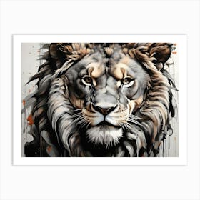 Lion Painting Art Print