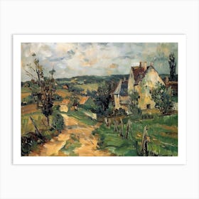 Peaceful Meadows Painting Inspired By Paul Cezanne Art Print