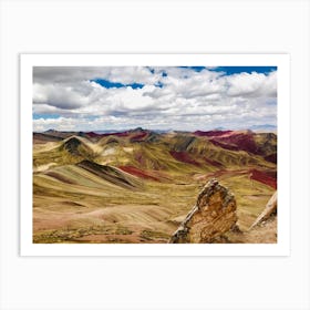 Rainbow Mountains Art Print