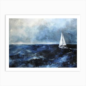 Sailboat In The Ocean 7 Art Print