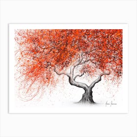 Twisting Lava Tree Art Print