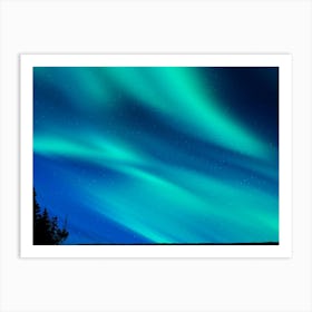 Aurora neon landscape #2 Art Print