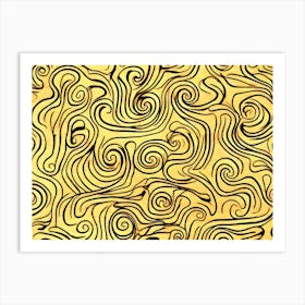 Abstract Swirls 2 Art Print