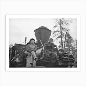 Untitled Photo, Possibly Related To Logging Locomotive And Operator, Baker County, Oregon By Russell Lee Art Print