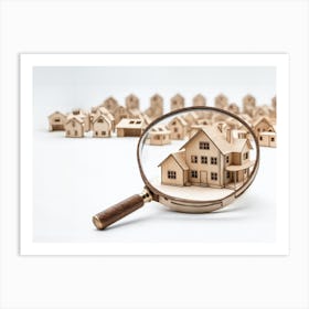 Magnifying Glass home search Art Print