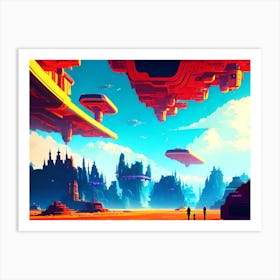 Futuristic City, Futuristic Art, Futuristic Art, Futuristic Art, Futuristic Art Art Print