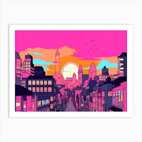 Leeds Skyline Art Print