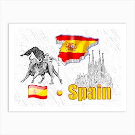 OUR HOME - SPAIN design collection Art Print