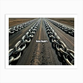 Chain Link Road Art Print