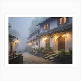 Chinese Old Town 1 Art Print