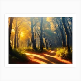 Forest Path 15 Art Print