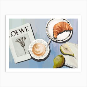 Coffee Breakfast Poster Art Print