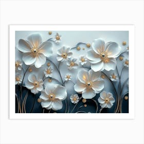 Flower Wall Art 3 Art Print