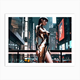 Futuristic Woman 5 Art Print