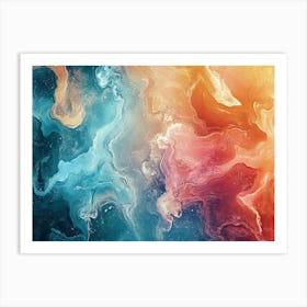 Abstract Marble 12 Art Print