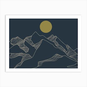 Mountain Range Art Print