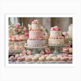 Wedding Cake Table Art Print